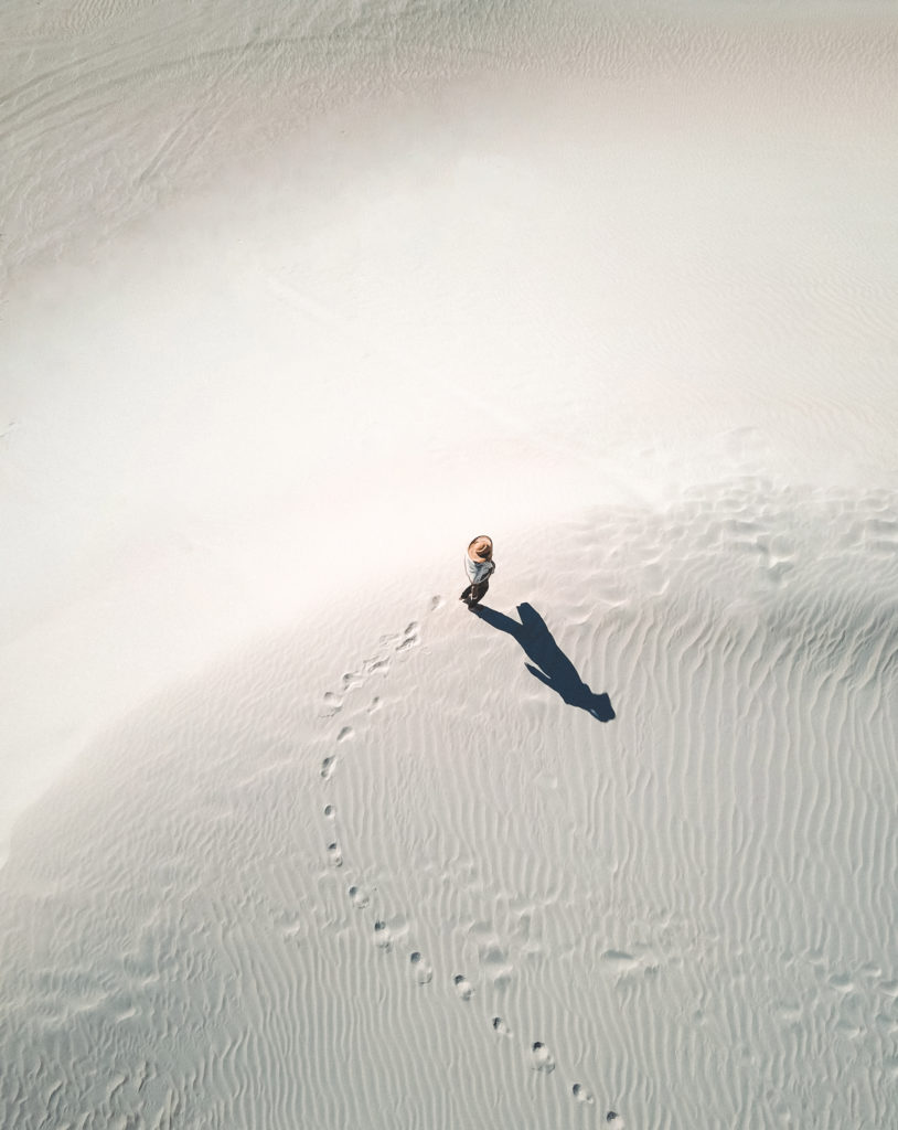 White sand dunes in Western Australia