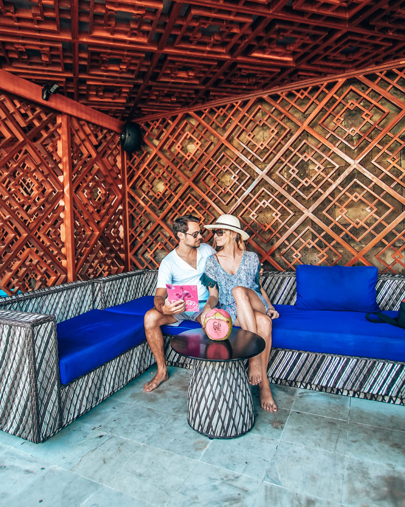 Cave pool lounge at Hotel Indigo Seminyak Bali