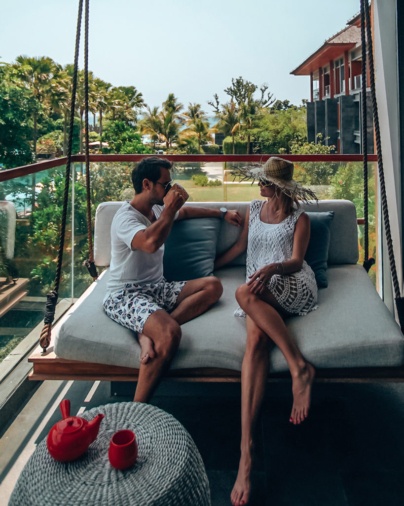Terrace of Tirta Suite at Hotel Indigo Seminyak Bali 