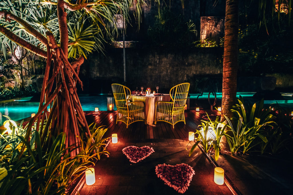 Romantic Dinner at Secret Garden Pool 