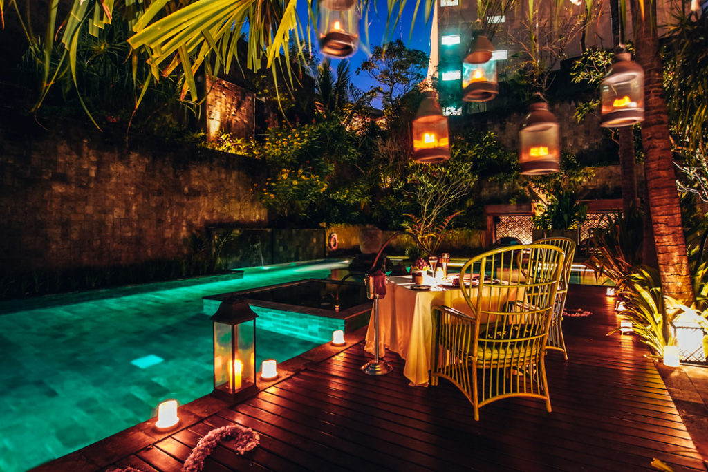 Romantic Dinner at Secret Garden Pool 