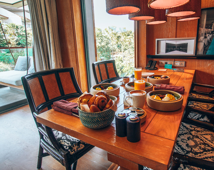 Room Service Breakfast in the Tirta Suite