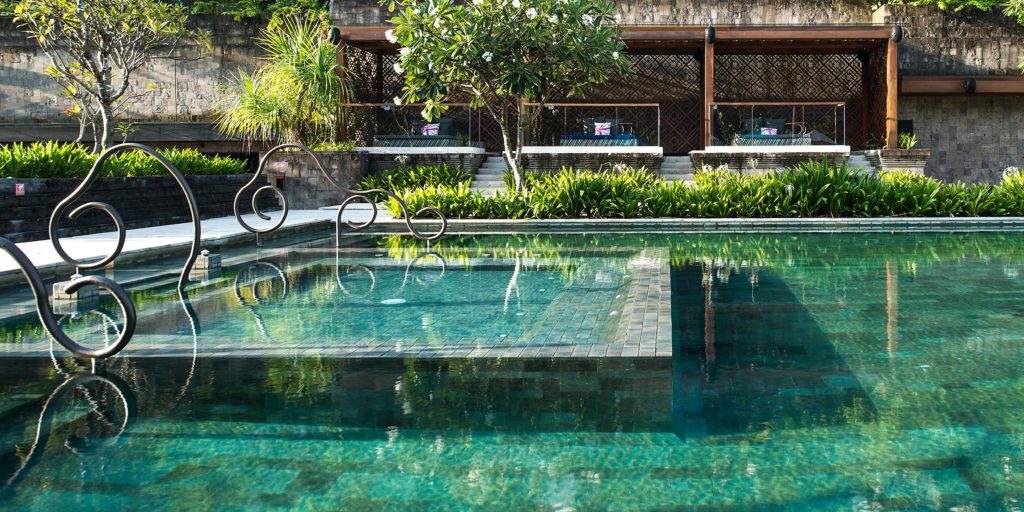 Private Cabanas by the pool at Hotel Indigo Seminyak Bali