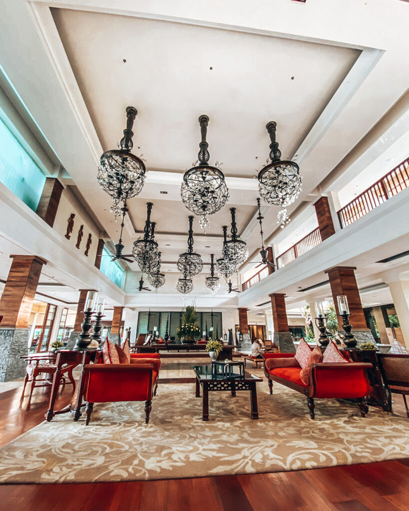 St Regis Bali's impressive lobby