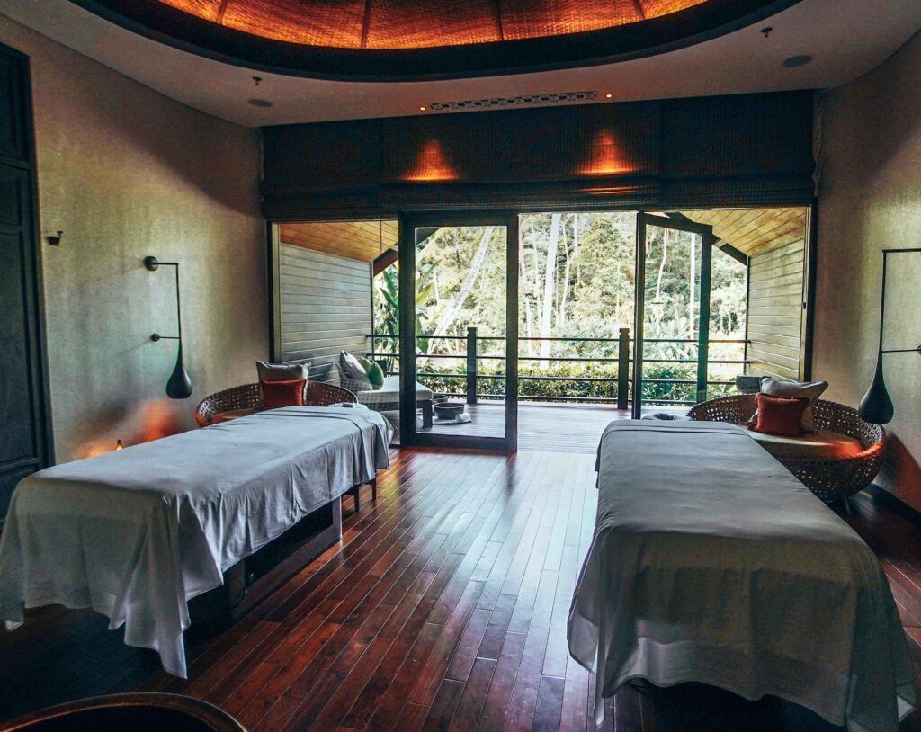 Massage room at Mandapa SPA